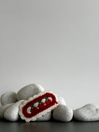 Candy Cane Crochet Clip