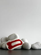 Candy Cane Crochet Clip