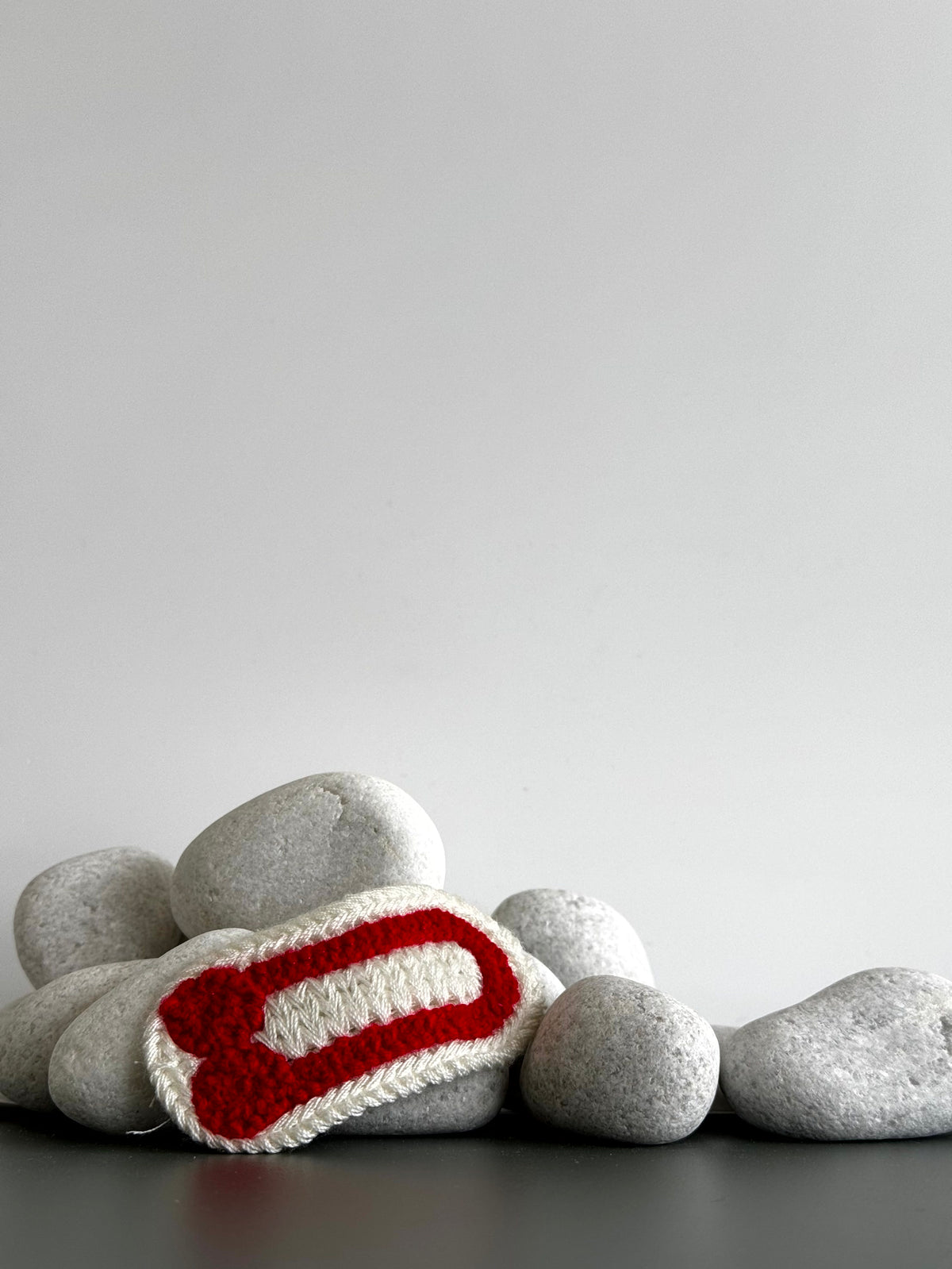 Candy Cane Crochet Clip