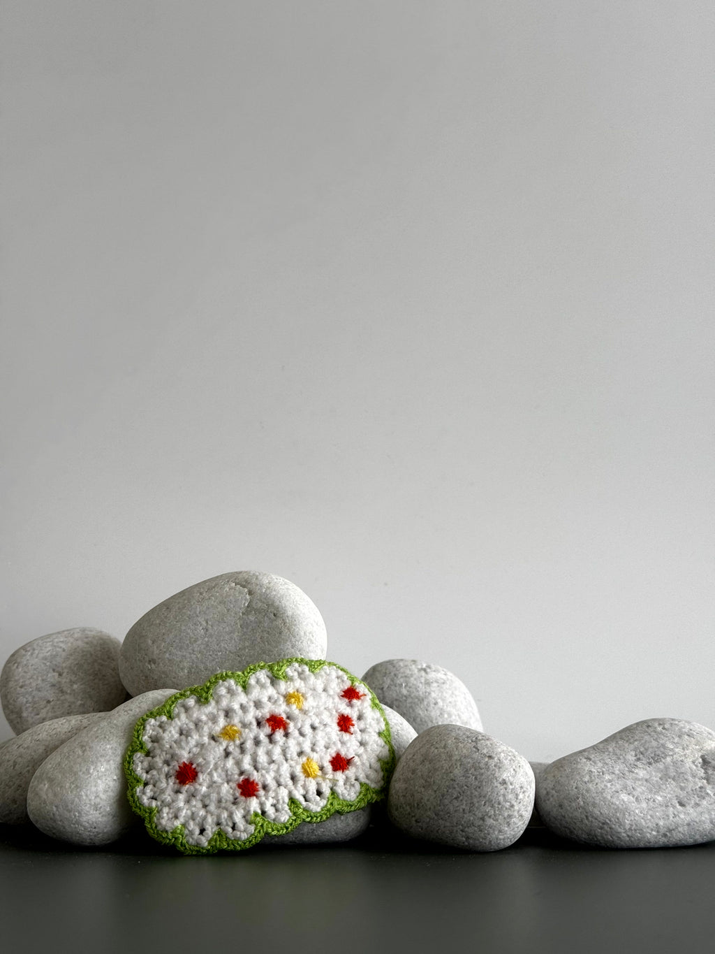Daisy Meadow Crochet Hair Clip