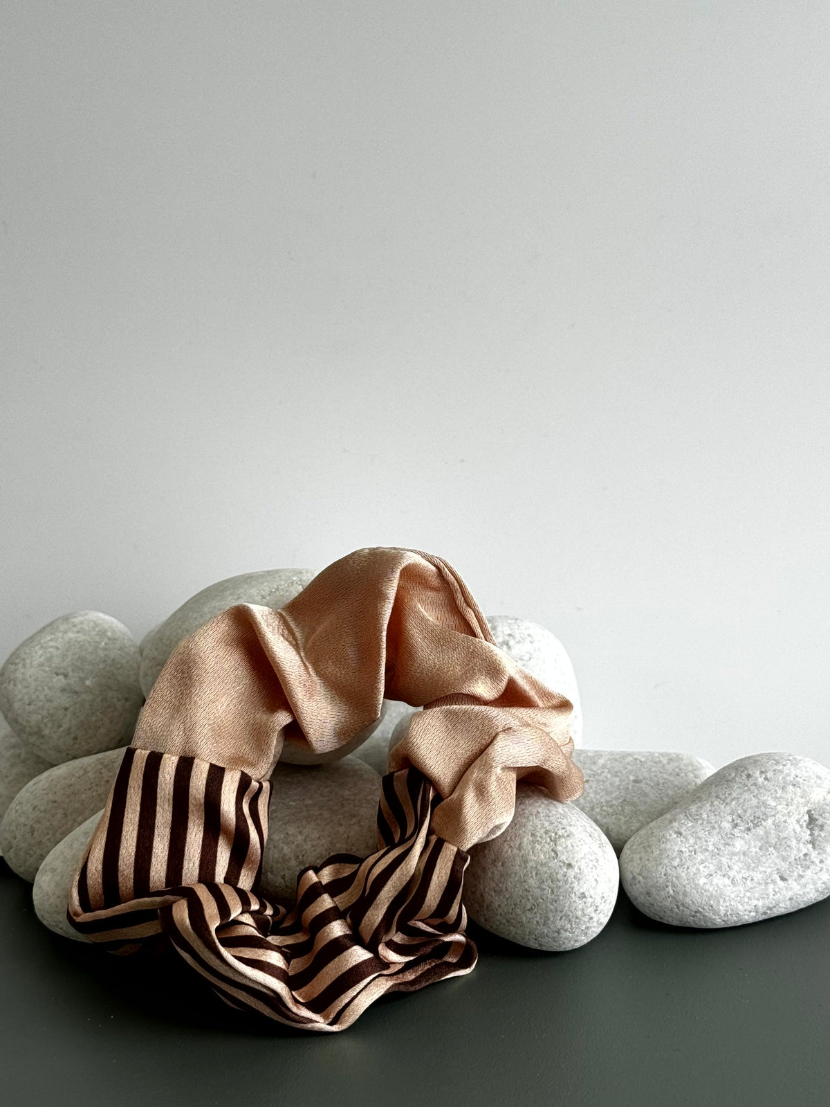Premium Contrast Duo Scrunchie
