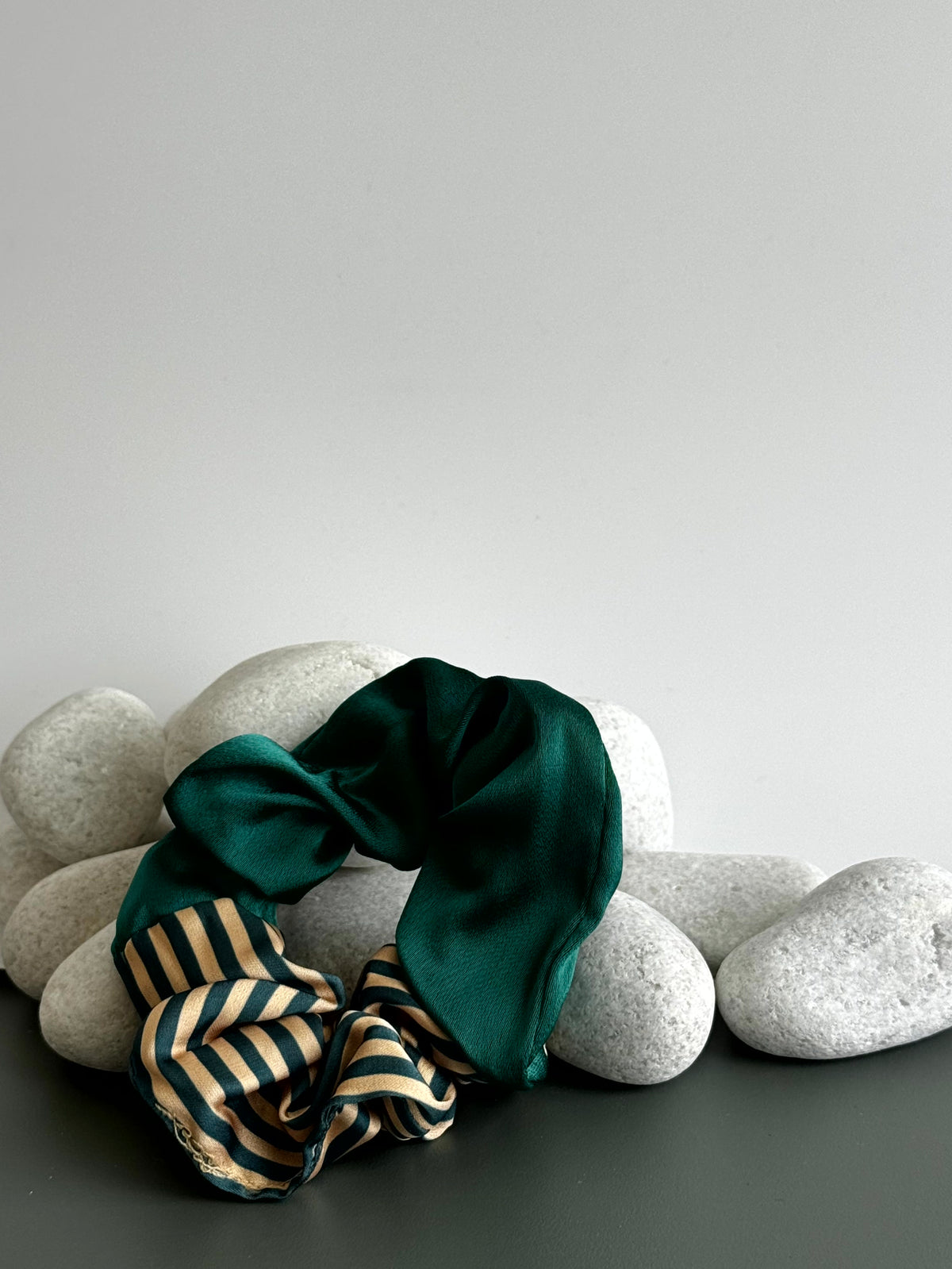 Premium Contrast Duo Scrunchie