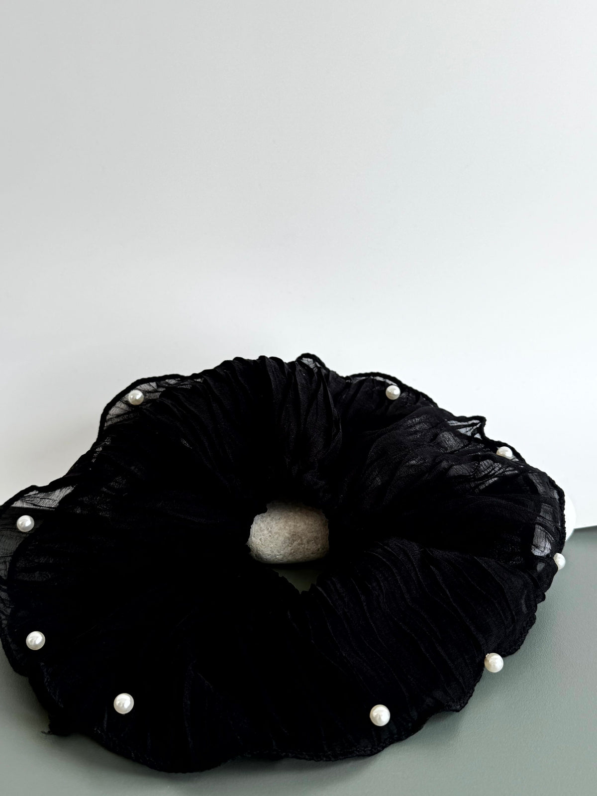 Pearl Veil Scrunchie
