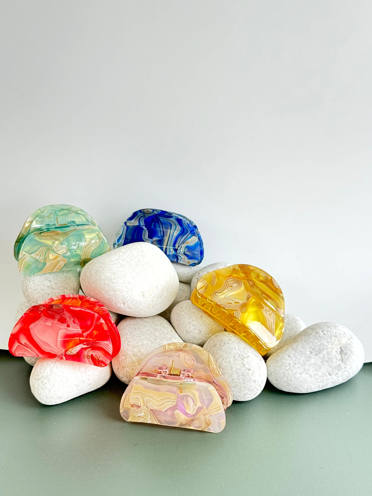Premium Marble Muse Claw Clip