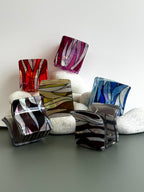 Premium Abstract Wave Square Claw Clips