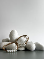 Pearl Charm Hair Ties - Set Of 2
