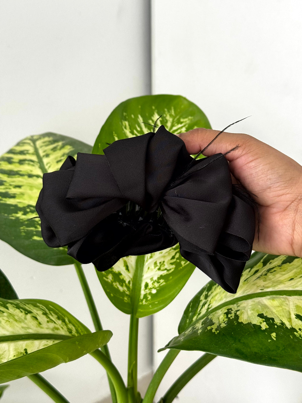 Feather Big Bow Hair Claw