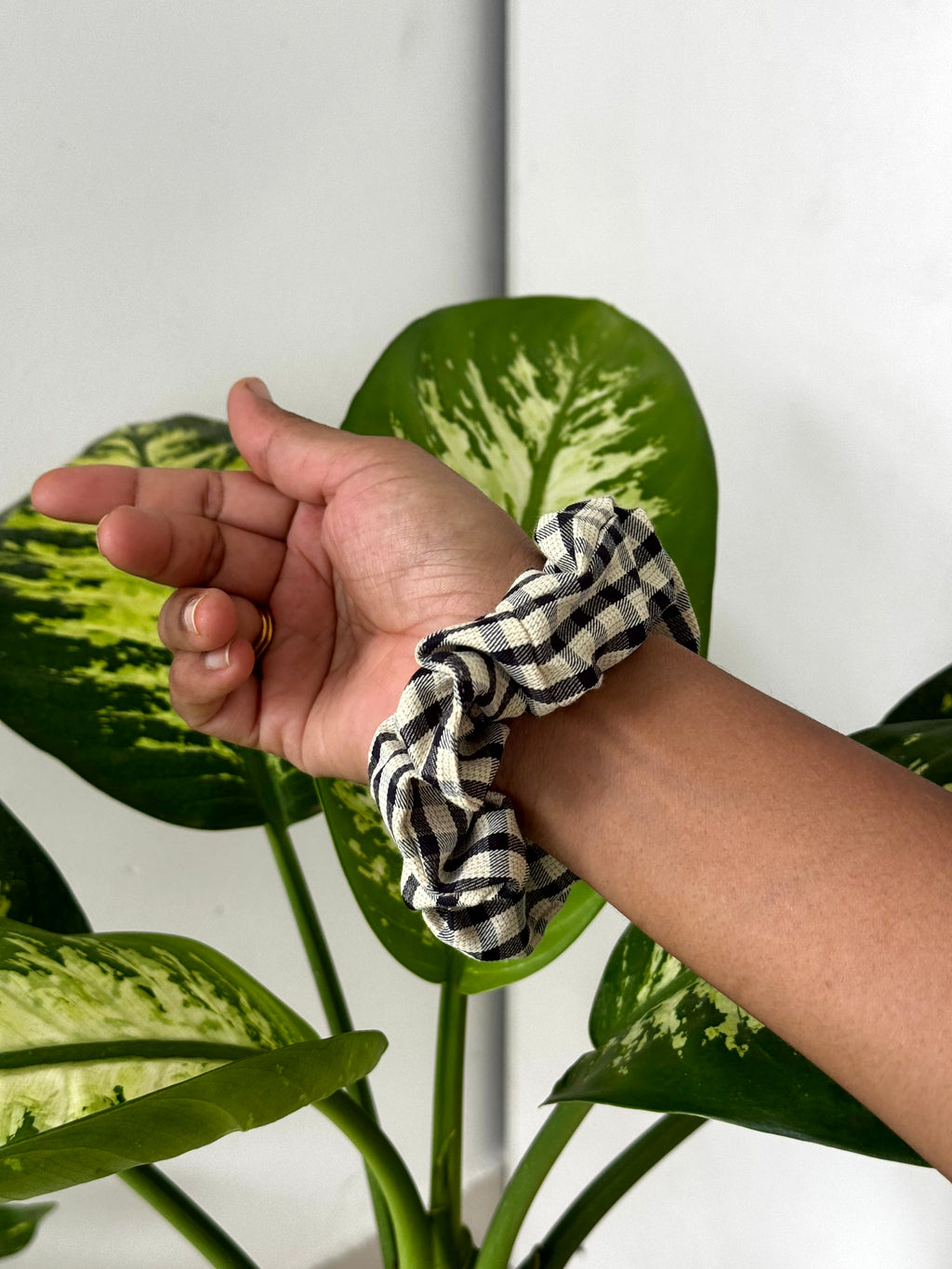 Premium Checkmate Scrunchie