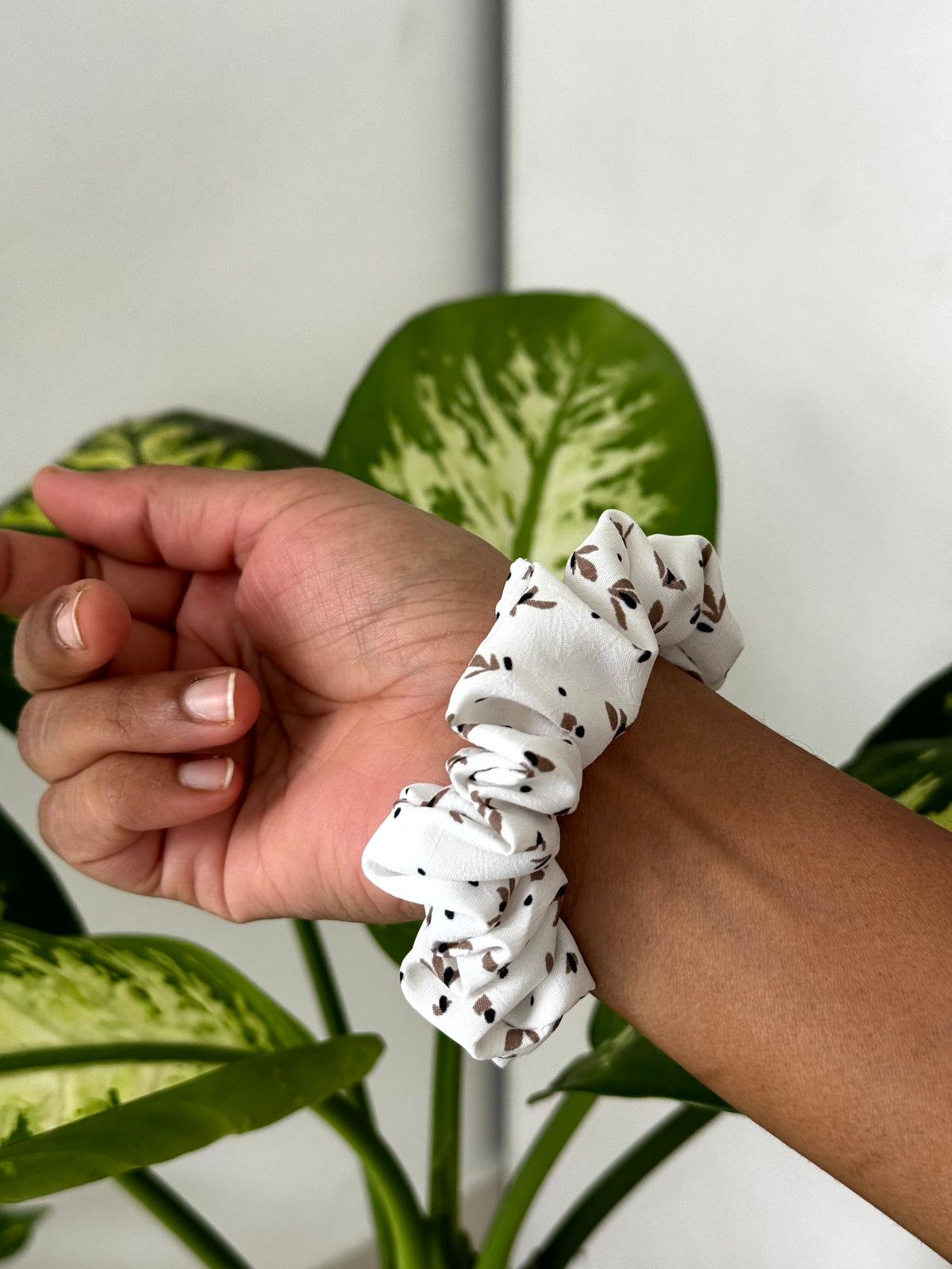 Petal Print Scrunchie