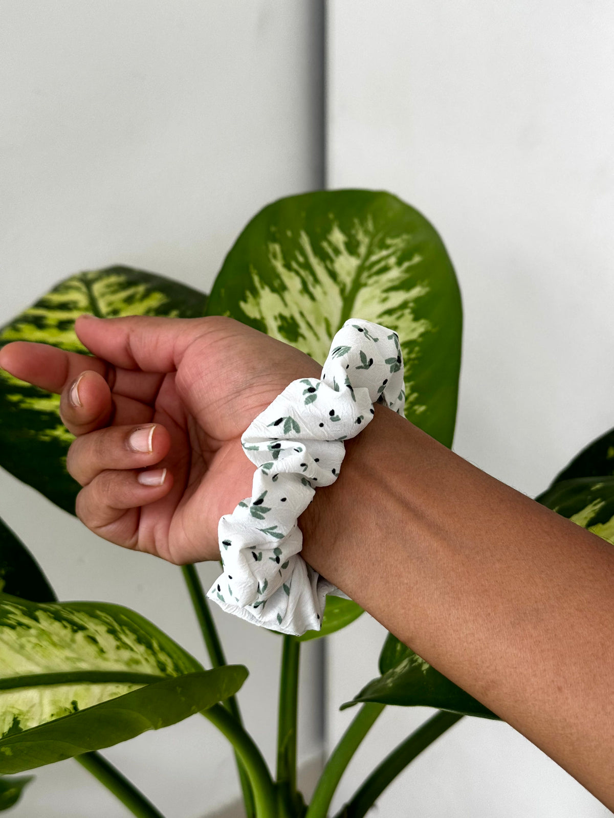 Petal Print Scrunchie