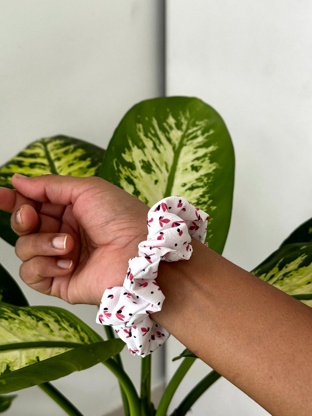 Petal Print Scrunchie