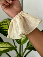 Pearl Veil Scrunchie