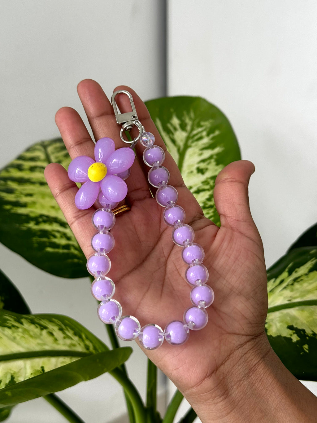 Bloom Beaded Phone Charm cum Bag Charm cum Keychain [charm holder included]