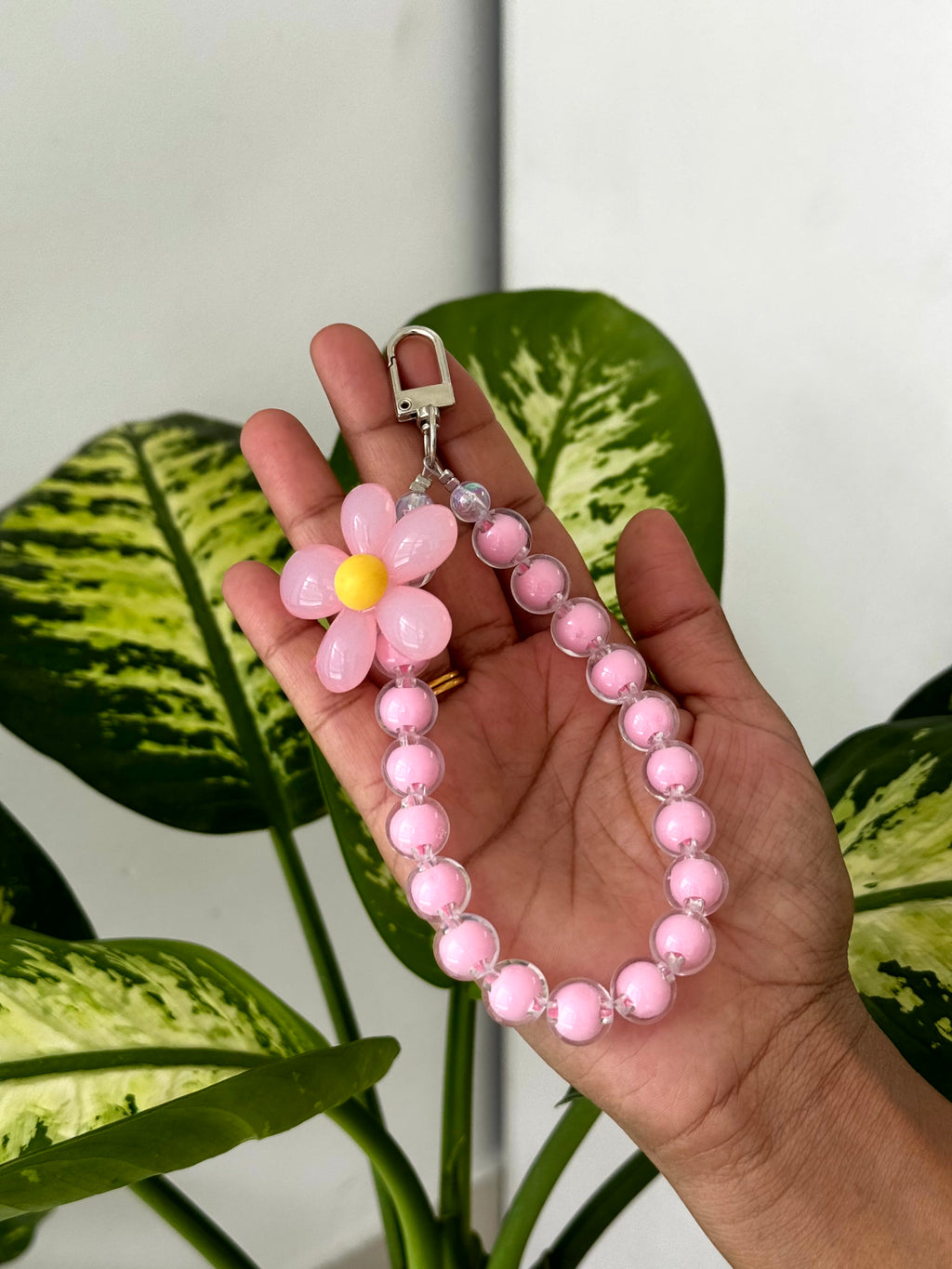 Bloom Beaded Phone Charm cum Bag Charm cum Keychain [charm holder included]
