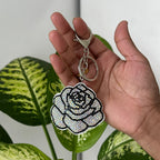 Rose Rhinestone Keychain cum Bag Charm