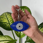 Evil EYE Rhinestone Keychain cum Bag Charm