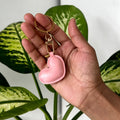 Leather Heart Keychain cum Bag Charm