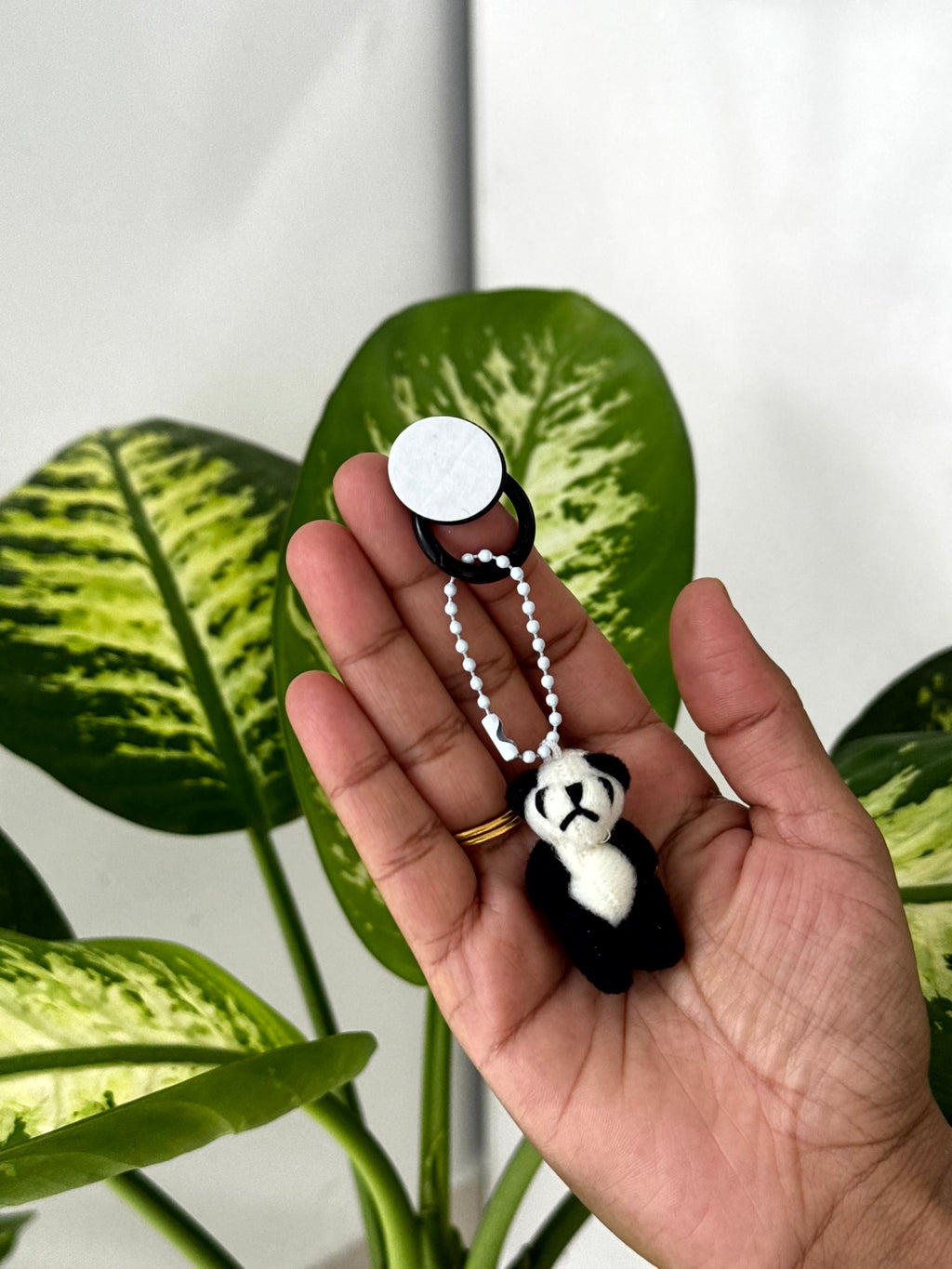 Panda Phone Charm [Sticky hook]