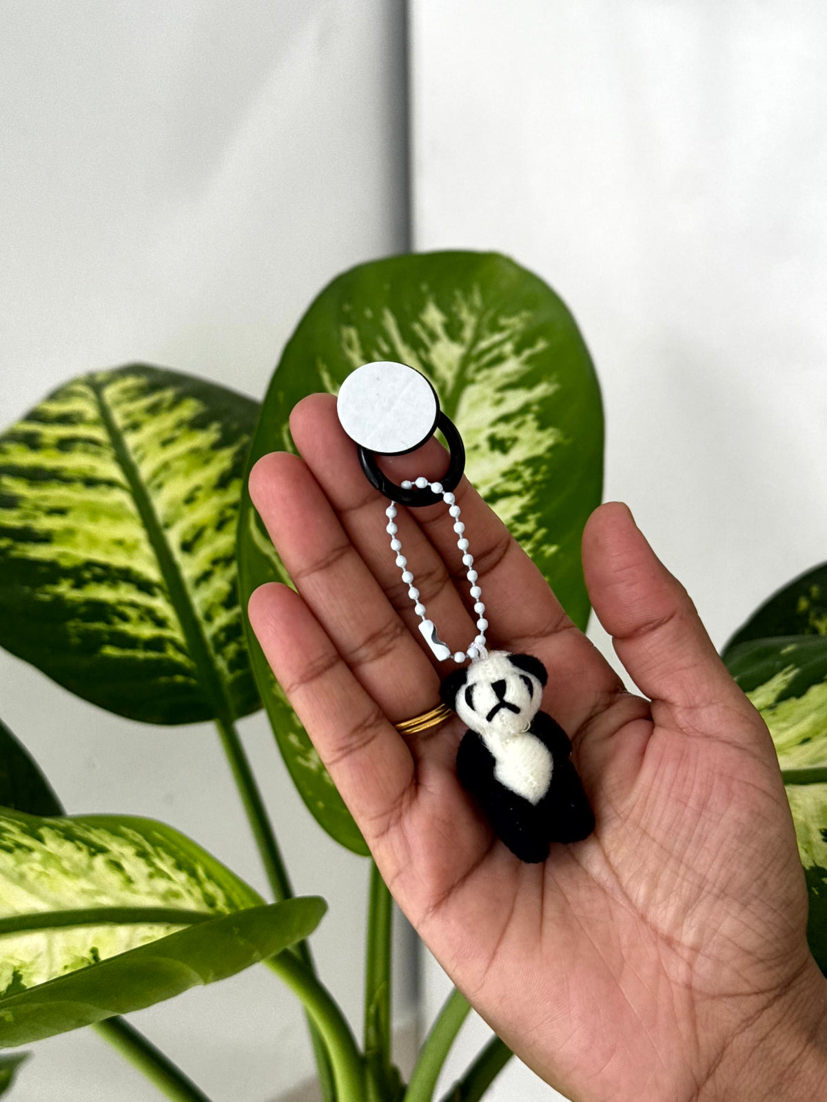 Panda Phone Charm [Sticky hook]