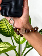 Cocoa Charm Beaded Phone Charm cum Bag Charm cum Keychain [charm holder included]
