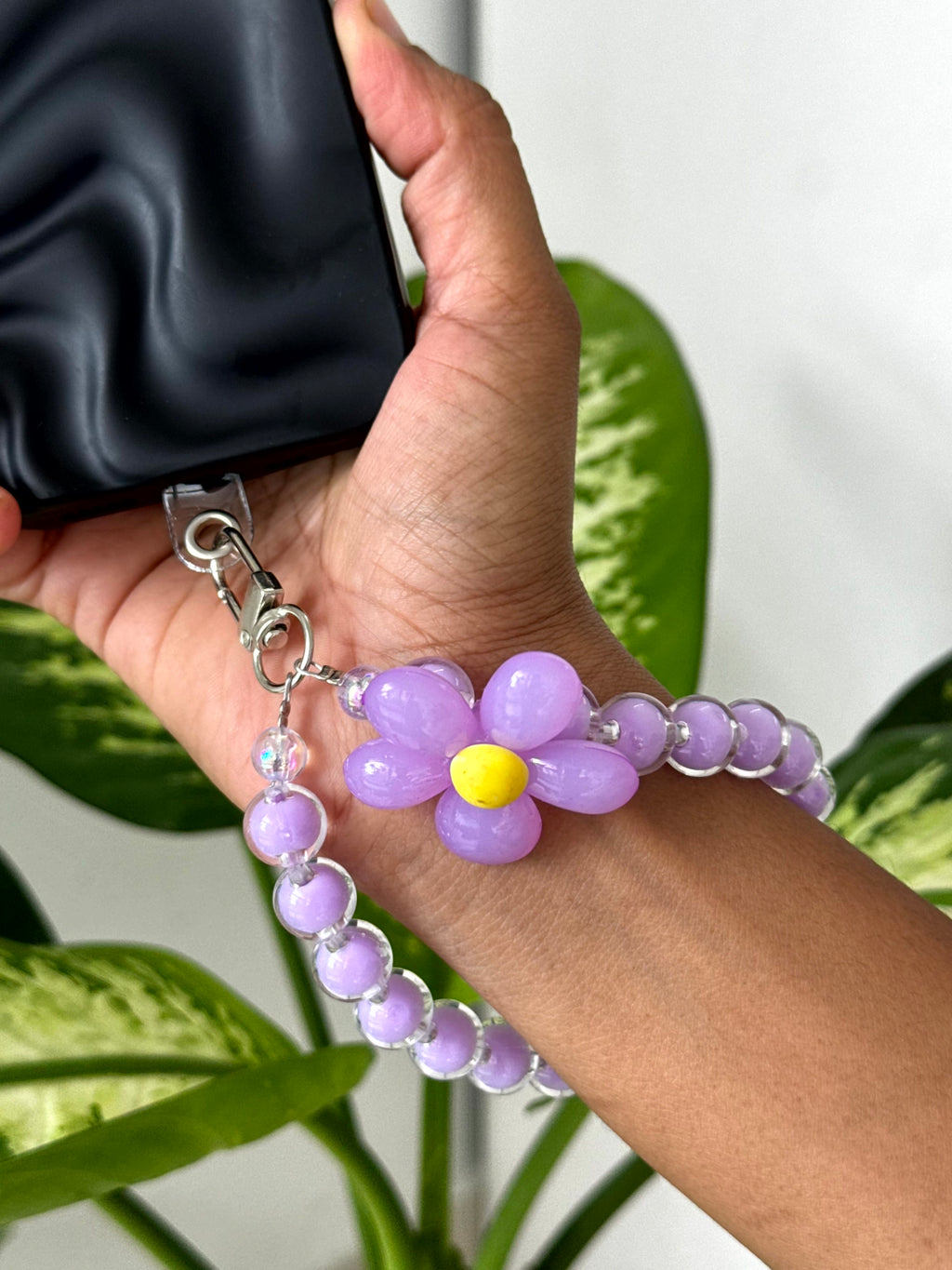 Bloom Beaded Phone Charm cum Bag Charm cum Keychain [charm holder included]