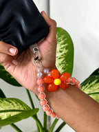 Bloom Beaded Phone Charm cum Bag Charm cum Keychain [charm holder included]
