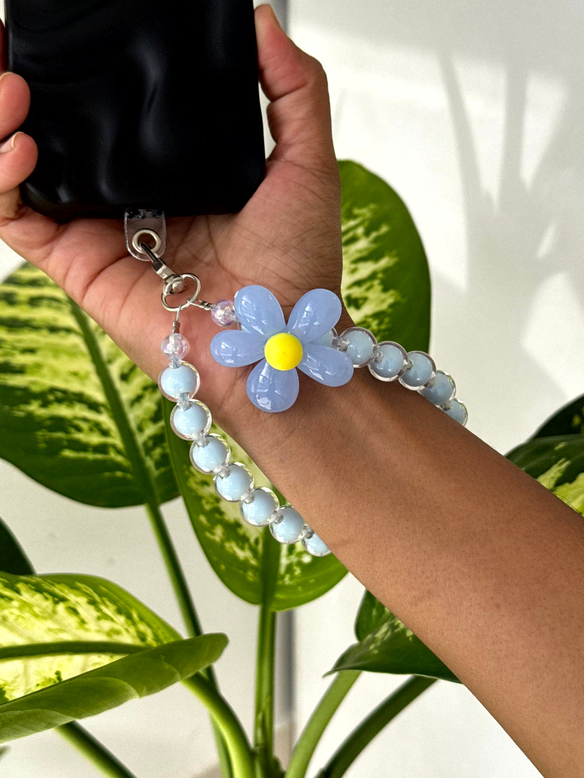 Bloom Beaded Phone Charm cum Bag Charm cum Keychain [charm holder included]