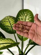Double Circle Gold Hair Clip