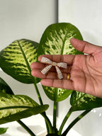 Pearl Bow Hair Clip