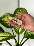 Pearl Bow Hair Clip