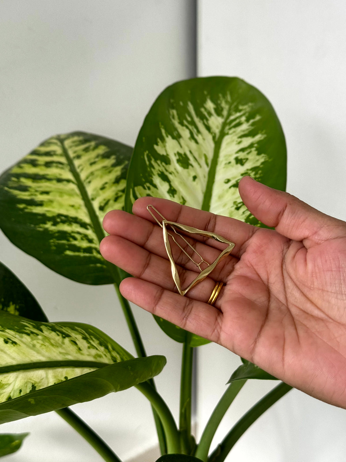 Geometric Gold Hair Clip