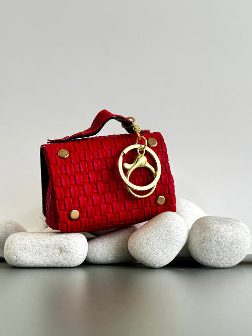 Cherry Check Bow Bag 🎀 Bag Charm cum Keychain