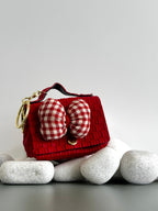 Cherry Check Bow Bag 🎀 Bag Charm cum Keychain