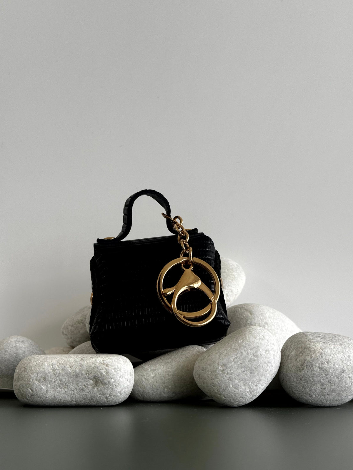 Onyx Mini Charm Bag charm cum Keychain