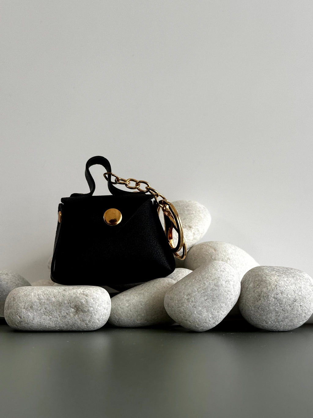 Noir Pocket Charm Bag charm cum Keychain