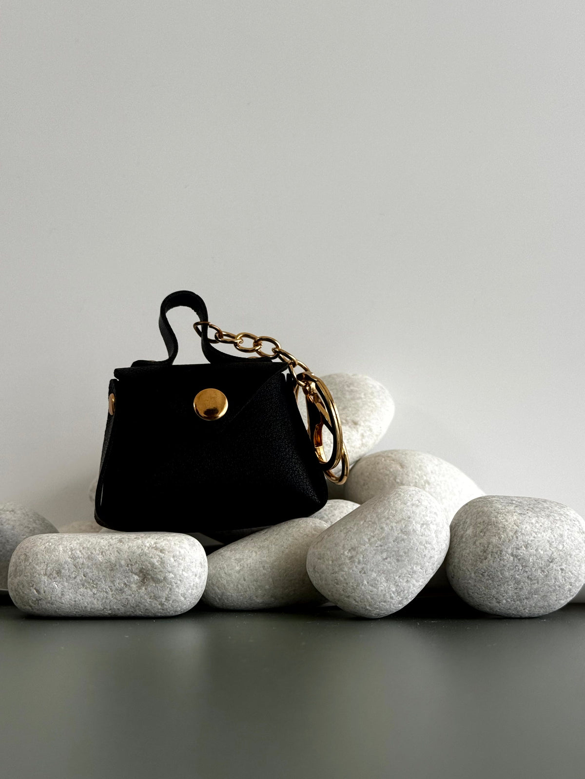 Noir Pocket Charm Bag charm cum Keychain