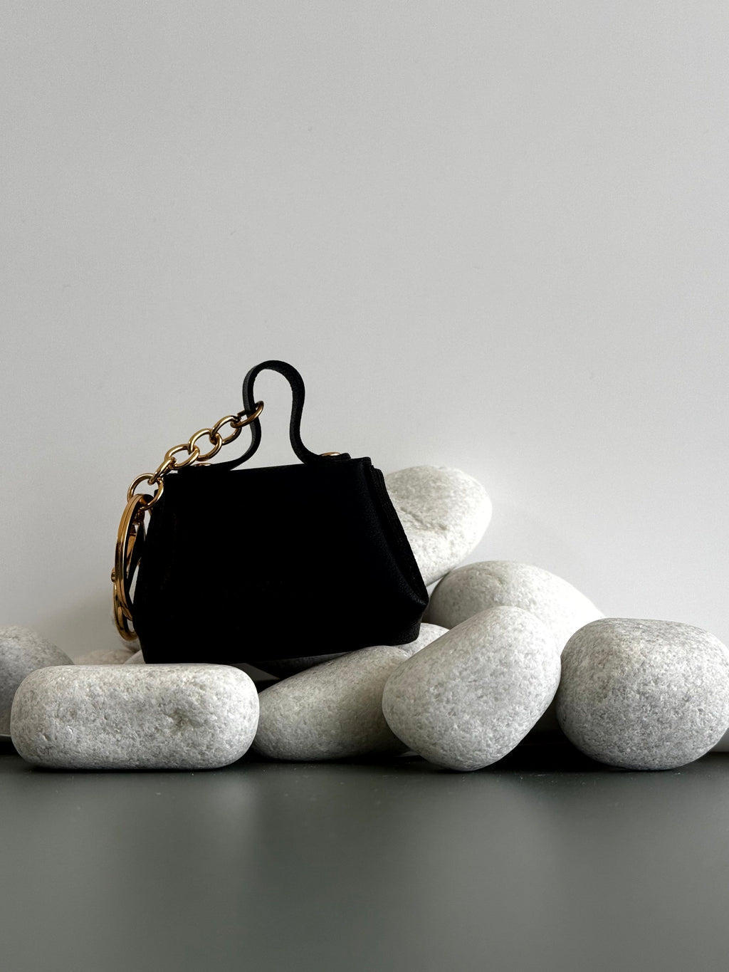 Noir Pocket Charm Bag charm cum Keychain