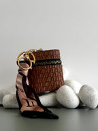 Luxe Weave Mini Pouch Keychain cum Bag Charm