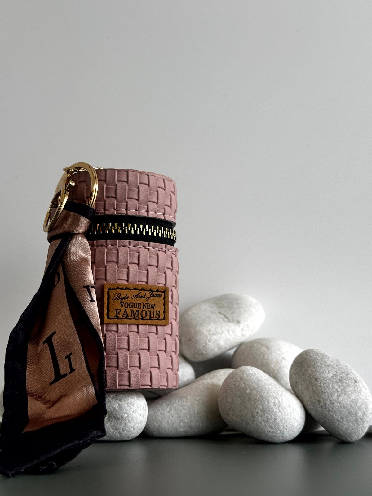 Vogue Weave Mini Pouch Bag Charm