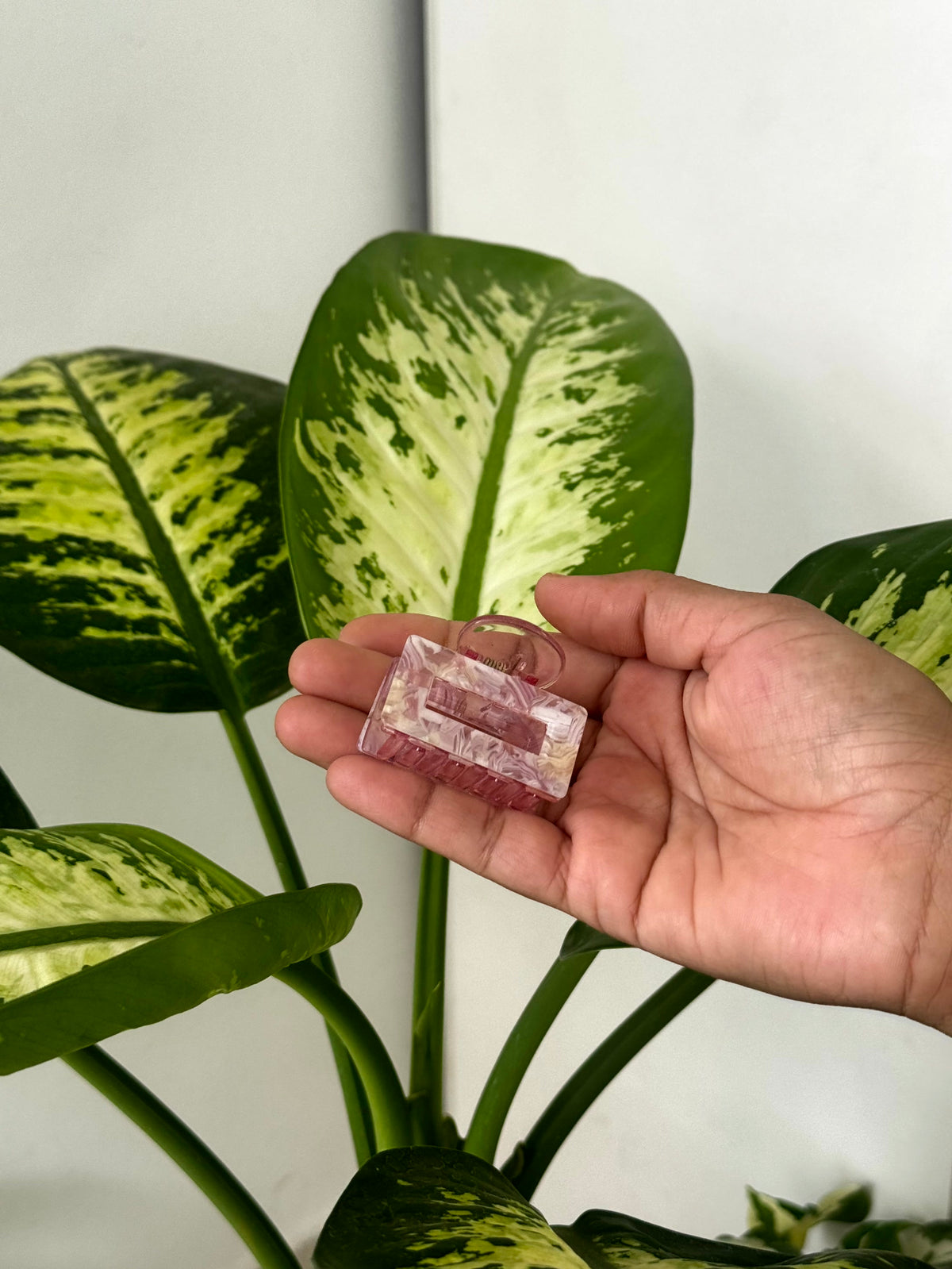 Premium Marble Frame Rectangular Claw Clips