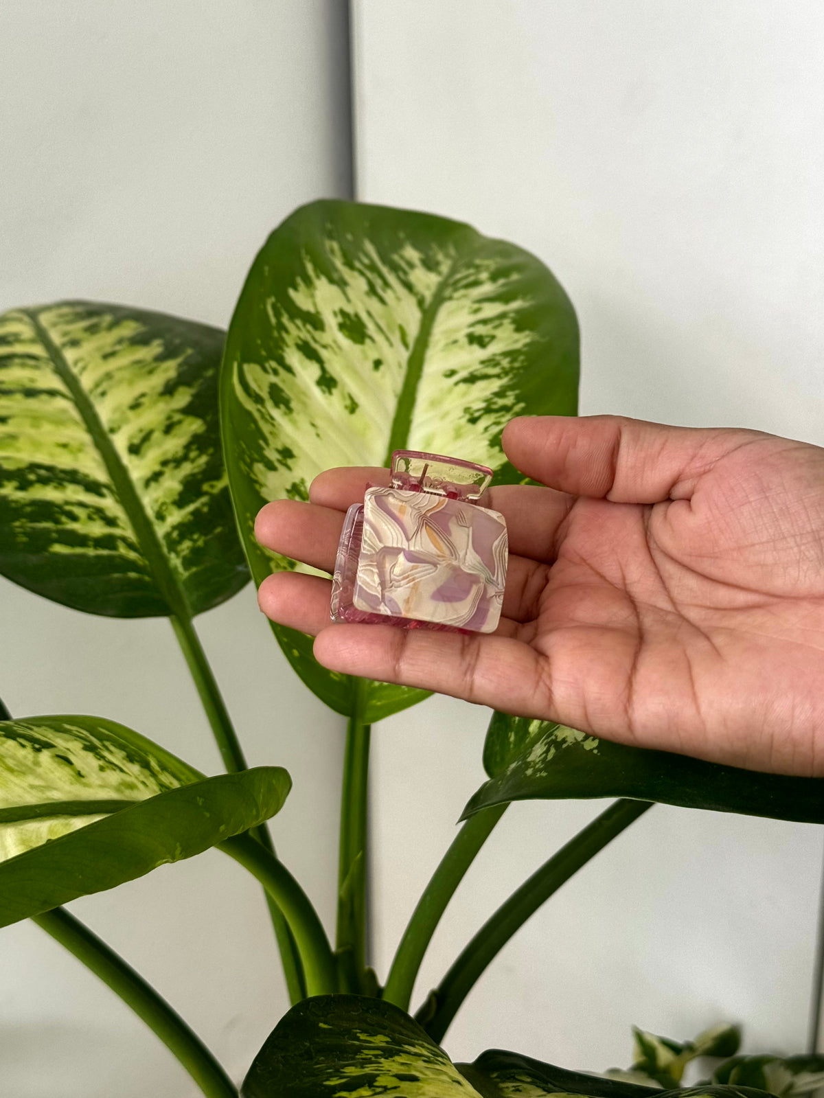 Premium Marble Square Claw Clips