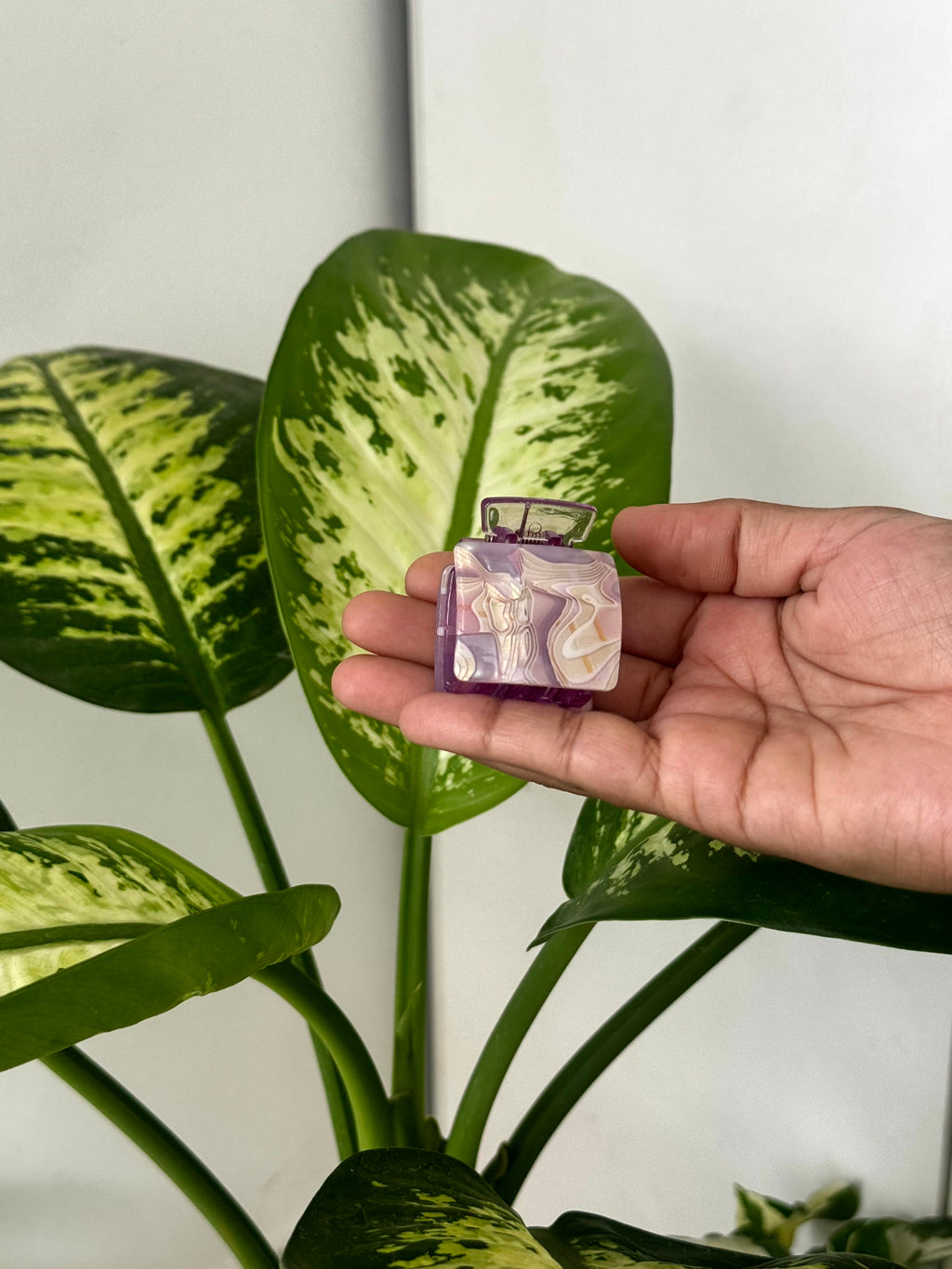 Premium Marble Square Claw Clips
