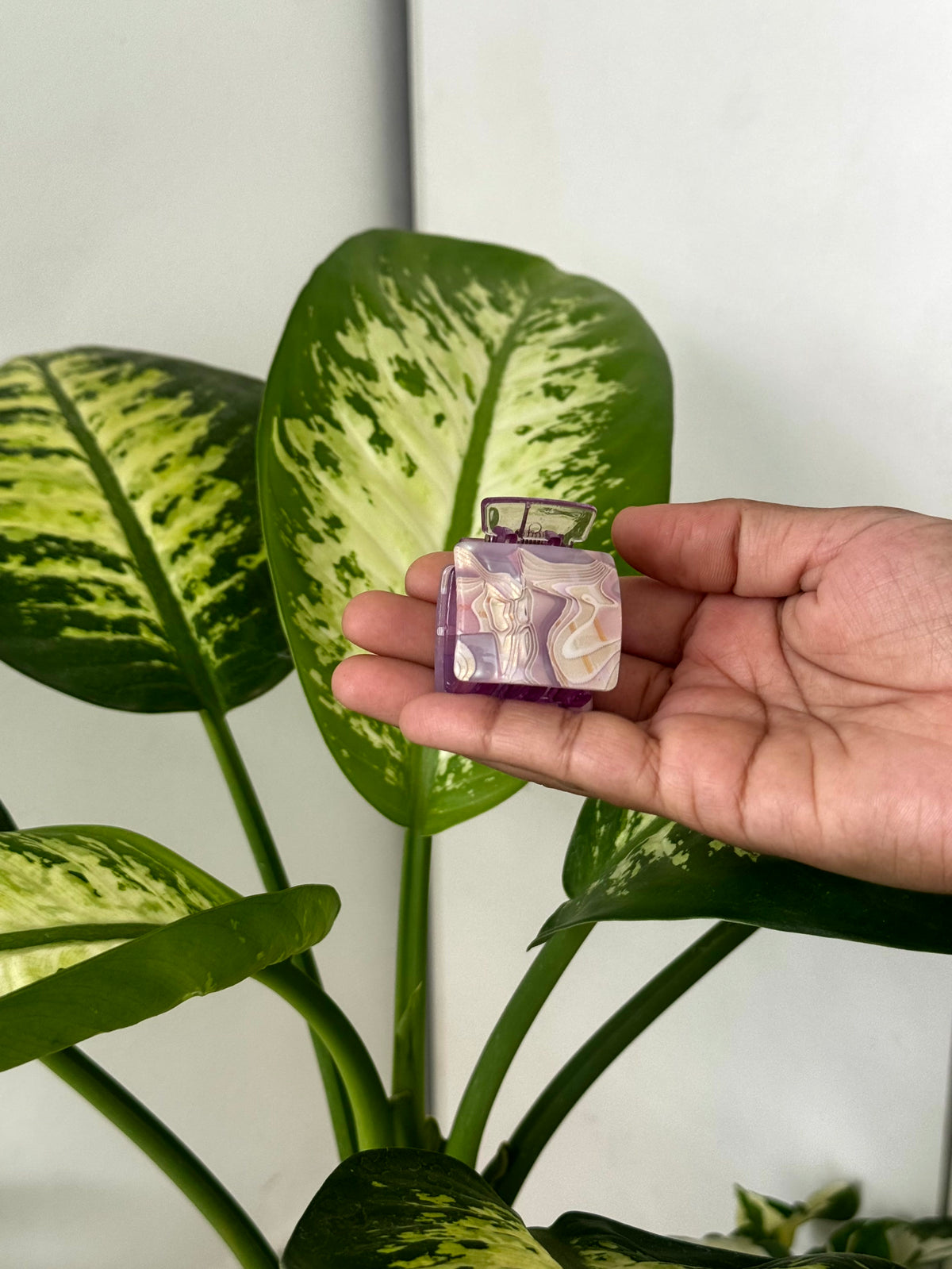 Premium Marble Square Claw Clips