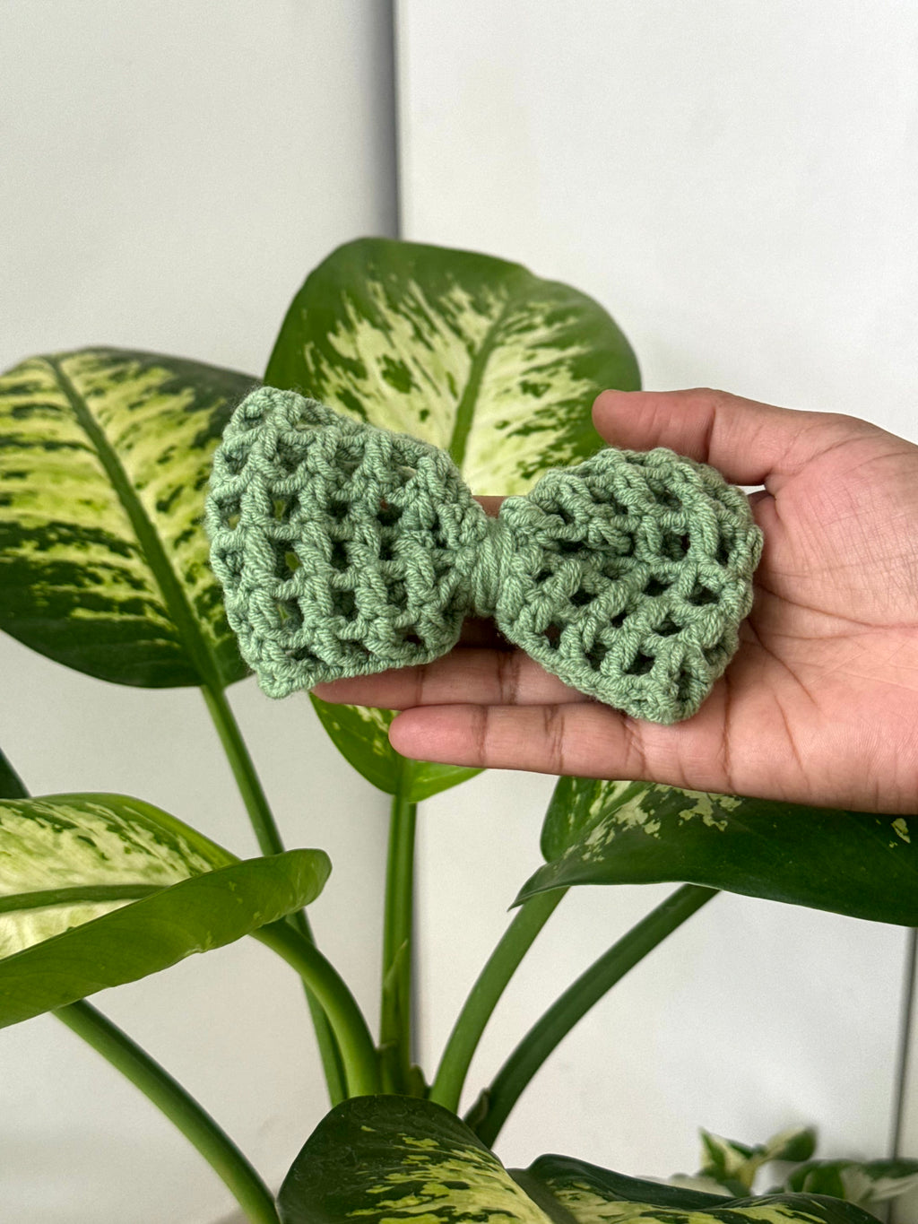 Crochet Bow Hair Clip