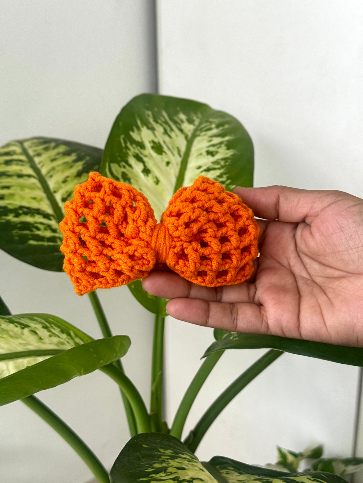 Crochet Bow Hair Clip