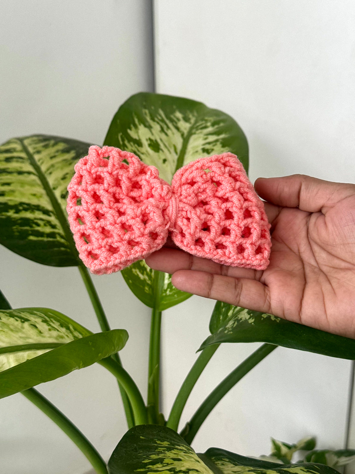 Crochet Bow Hair Clip