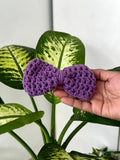 Crochet Bow Hair Clip