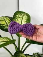 Crochet Bow Hair Clip