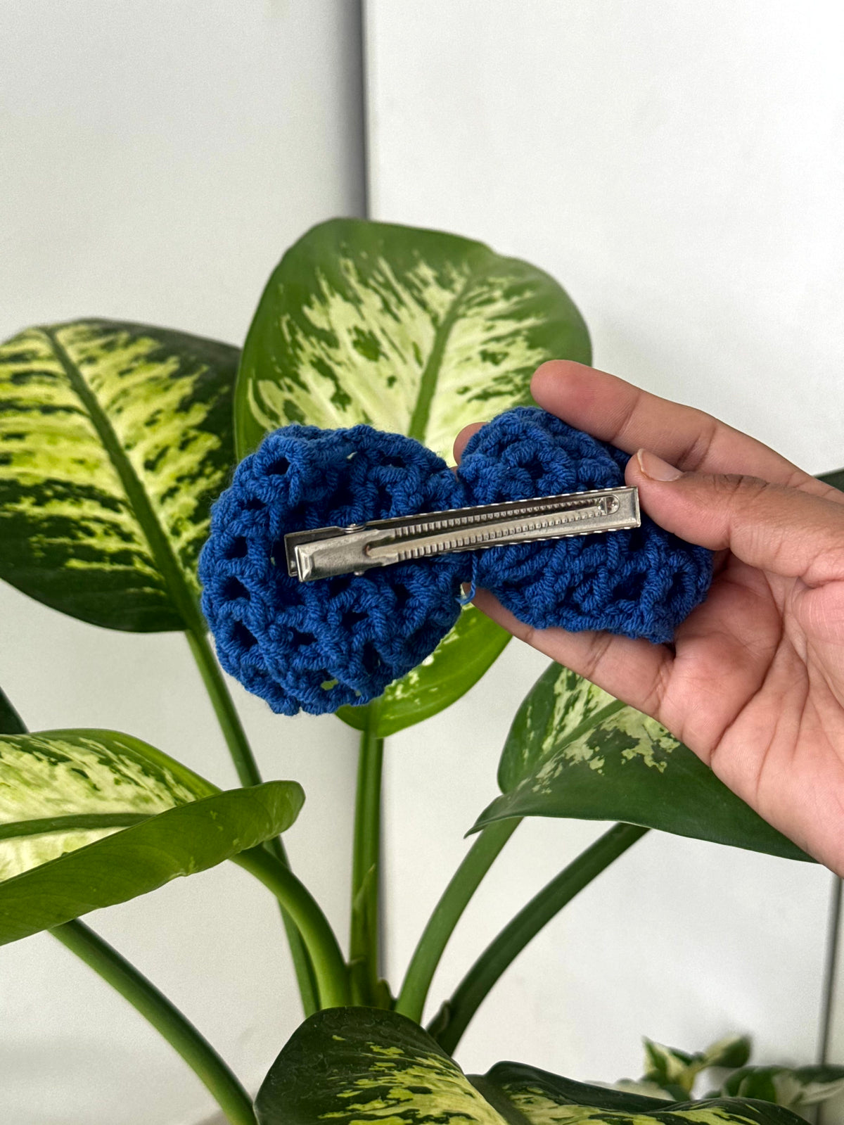 Crochet Bow Hair Clip