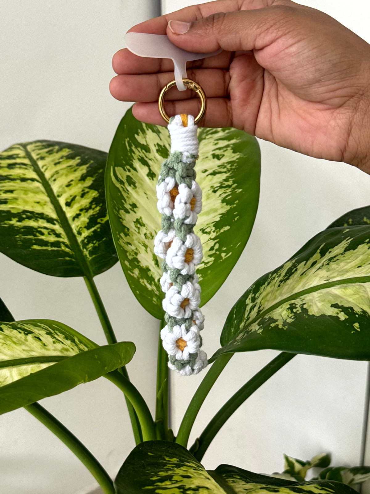 Daisy Garden Crochet Phone Charm cum Bag Charm cum Keychain [charm holder included]